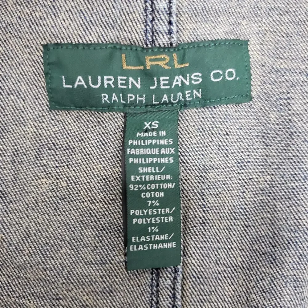 Ralph Lauren Jeans Co Ralph Lauren Denim Jacket Unique Rare Vintage XS - Picture 11 of 11